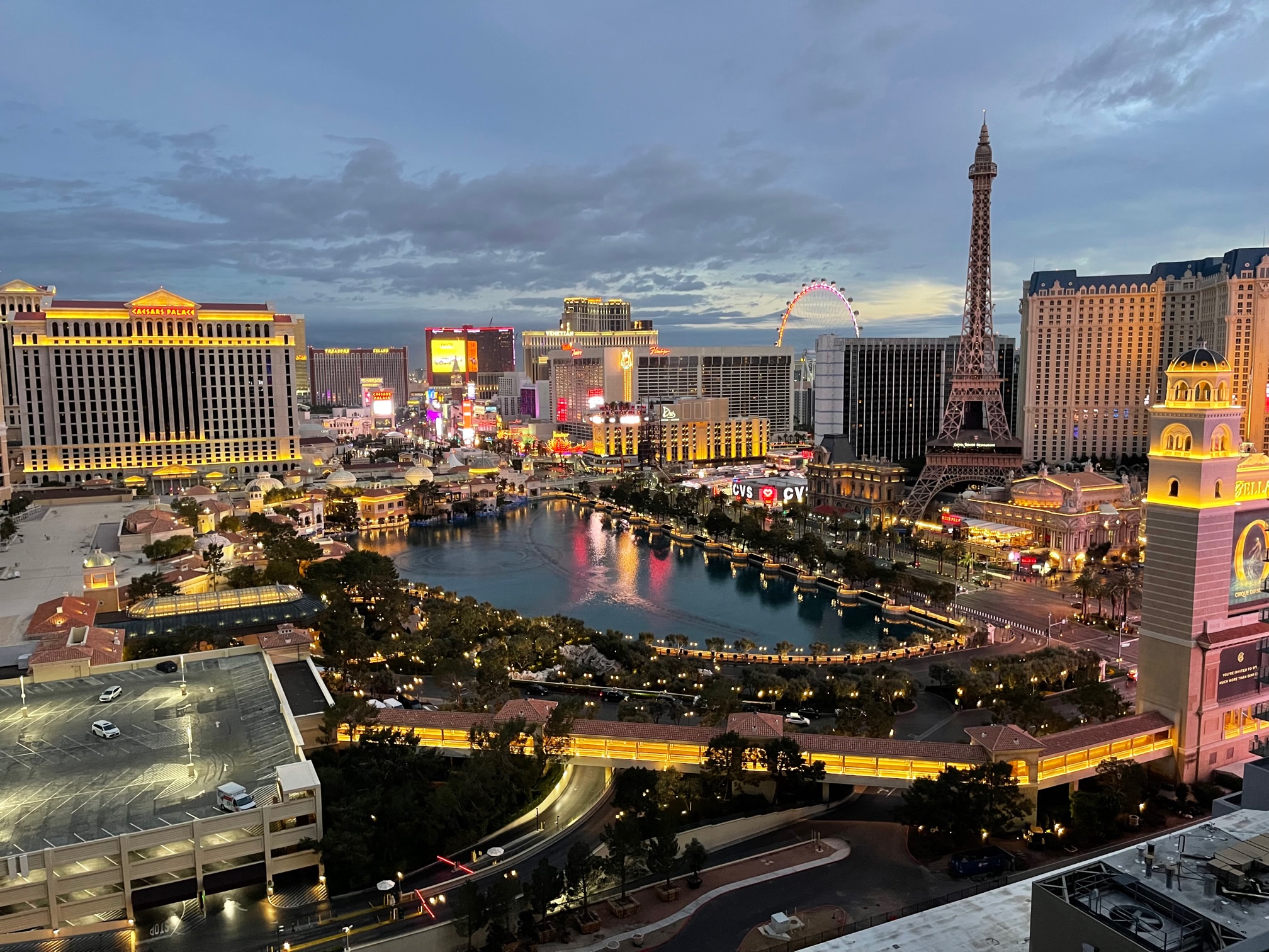 Aerial view of Las Vegas